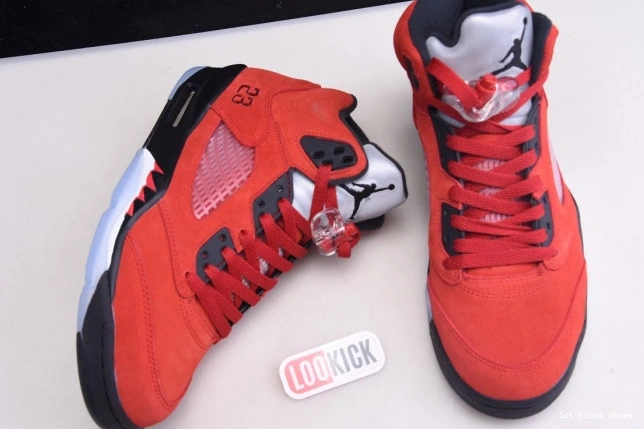 1st Kicks Shoes Retro Raging Red Bulls 5 Jordan (2021) DD0587-600 0816